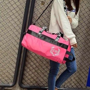 New Pink Duffle Gym Bag